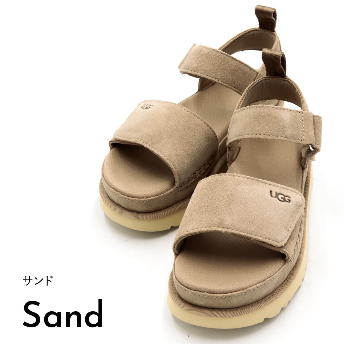 【美品】UGG 厚底サンダル　25cm 美品】UGG 厚底サンダル 25cm