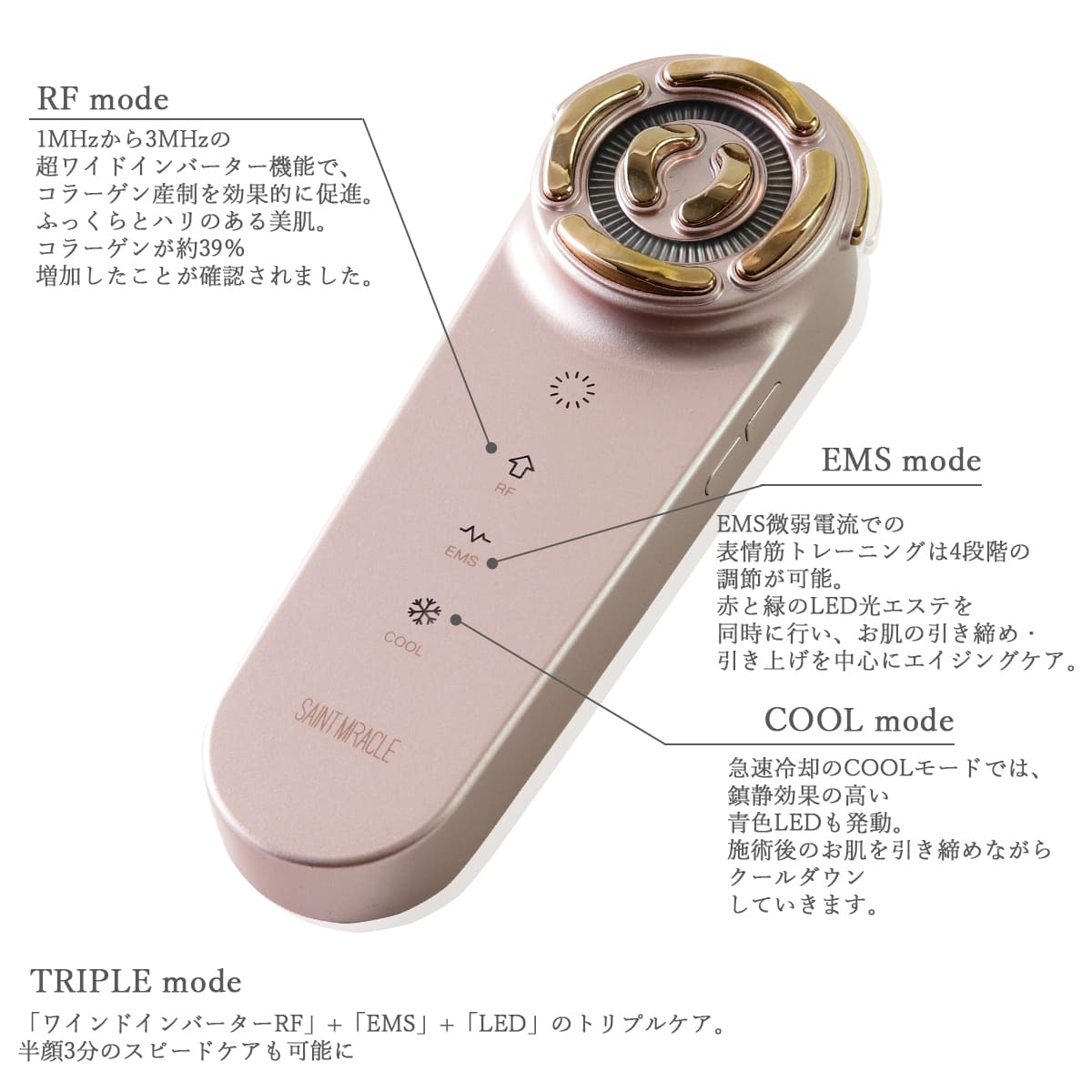 VI-OLA ヴィオーラ マルチインバーター セイント ミラクル 美顔器
