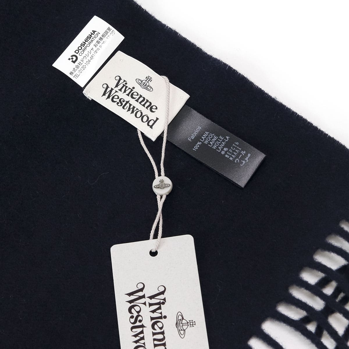 ヴィヴィアンウエストウッド マフラー Vivienne Westwood年 ロゴ刺繍
