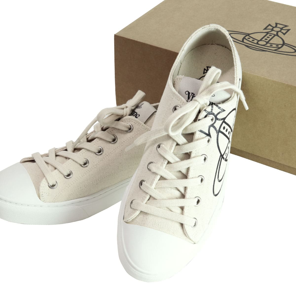 Vivienne Westwood ベージュ 100%ラムウール ヴィヴィアンウエストウッド スニーカー Vivienne Westwood