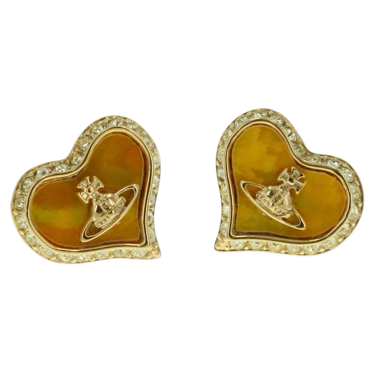 ヴィヴィアンウエストウッド　激レア　ハートオーブ　ピアス　ベージュ　ゴールド Vivienne Westwood（ヴィヴィアンウエストウッド） ピアス レディース