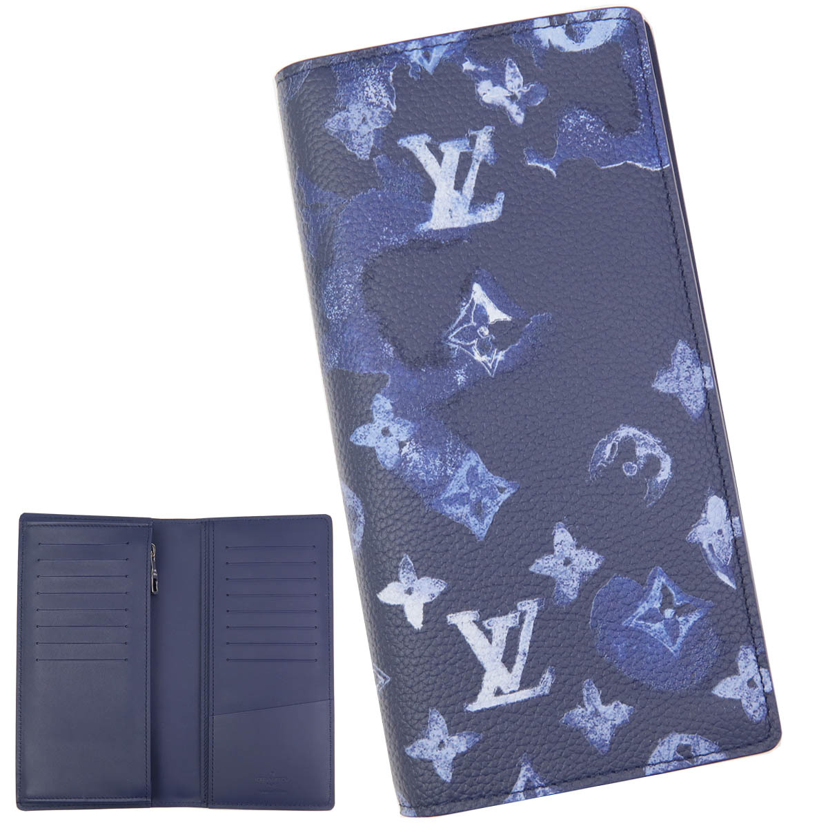 期間限定特価 ルイヴィトン Louis Vuitton 長財布 メンズ 財布 二つ折り ポルトフォイユ ブラザ Nm モノグラム グレインレザー ダークブルー M 21年 新作 父の日 全国組立設置無料 Devereauxconsulting Com