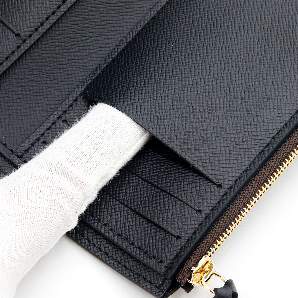 ルイヴィトン 財布 三つ折り LOUIS VUITTON ルイヴィトン財布 未使用 ポルトフォイユ ヴィクトリーヌ モノグラム リバース M81557の画像