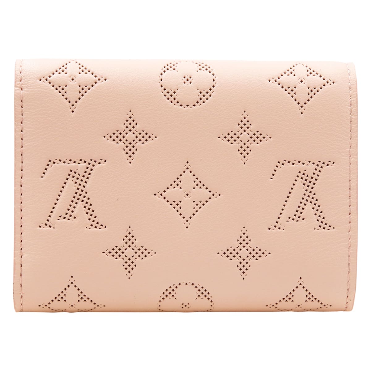 LOUIS VUITTON ベージュ 二つ折り財布 ルイヴィトン LOUIS VUITTON 二つ折り財布 モノグラム フラワー