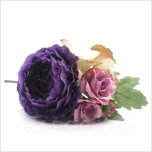 紫ののラナンキュラスの花束風 CL-40 [フラメンコ用]｜garogaro｜02