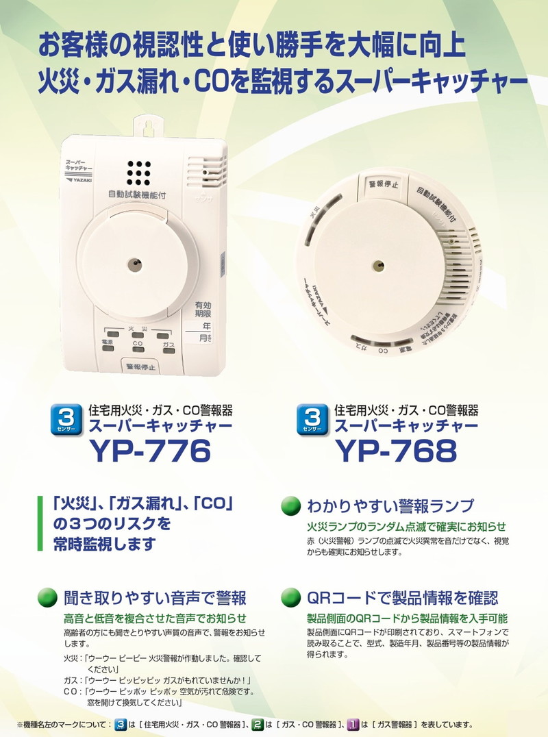 矢崎エナジーシステム YP-768 スーパーキャッチャー 住宅用火災 都市