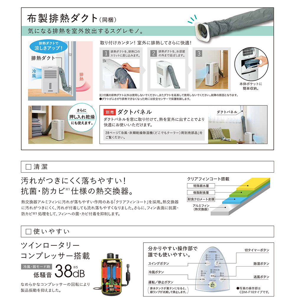 CORONA コロナ 冷風 衣類除湿乾燥機 CDM-1021 どこでもクーラー