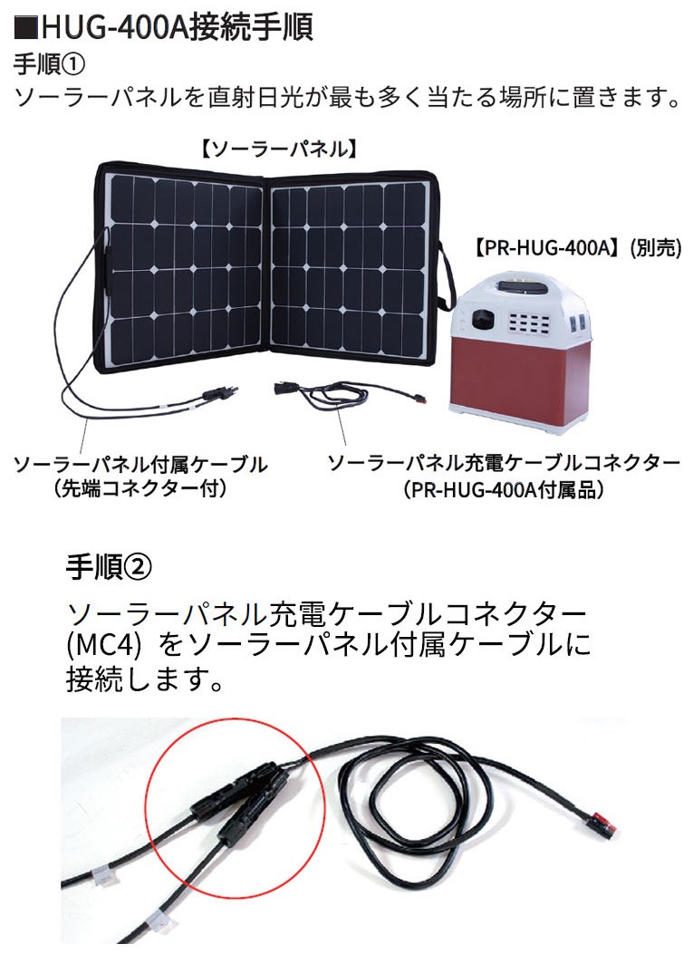 履き心地◎ プライム・スター PR-HUG-400A用ソーラーパネル PR