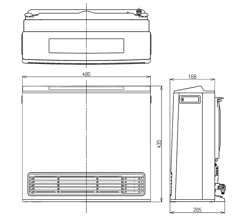 リンナイガスファンヒーター RC-U5801PE-BG スタンダード（15畳〜21畳