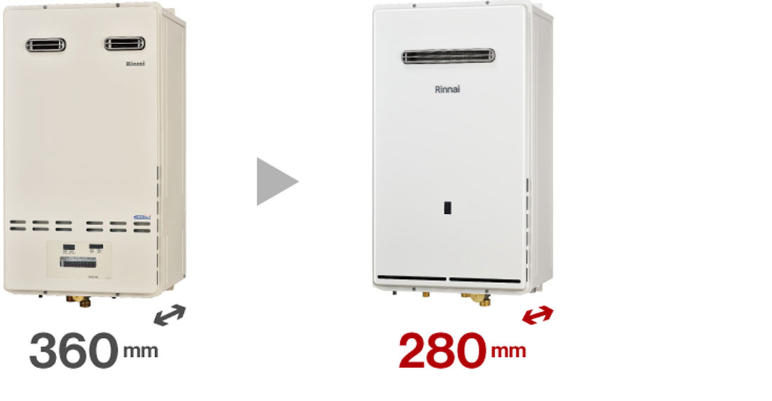 RUXC-SE5001W リンナイ 業務用ガス給湯器(連結設置用) 50号 給湯単管