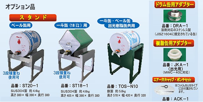 ワンタッチ給油栓 コッくん ドラム缶用1インチタイプ+ドラム缶アダプタ