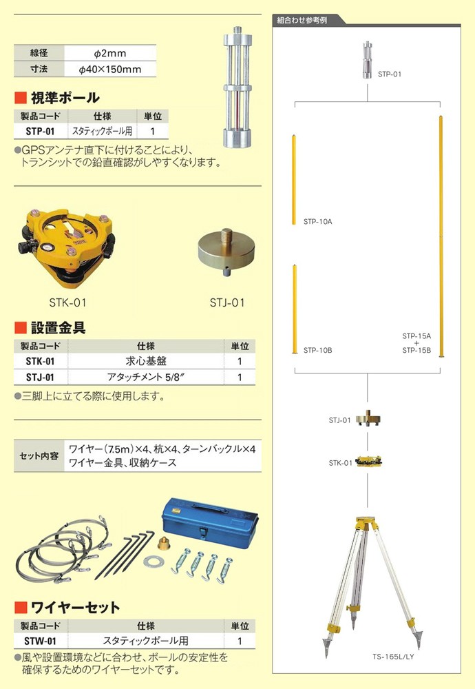 スタティックポール 1.0m接続用 STP-10A 大平産業 : 工事資材通販 