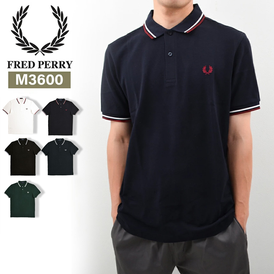 FREDPERRY フレッドペリー ポロシャツ メンズ ブランド 半袖 M3600 ツインチップ シャツ 半袖ポロシャツ | FRED PERRY | 02