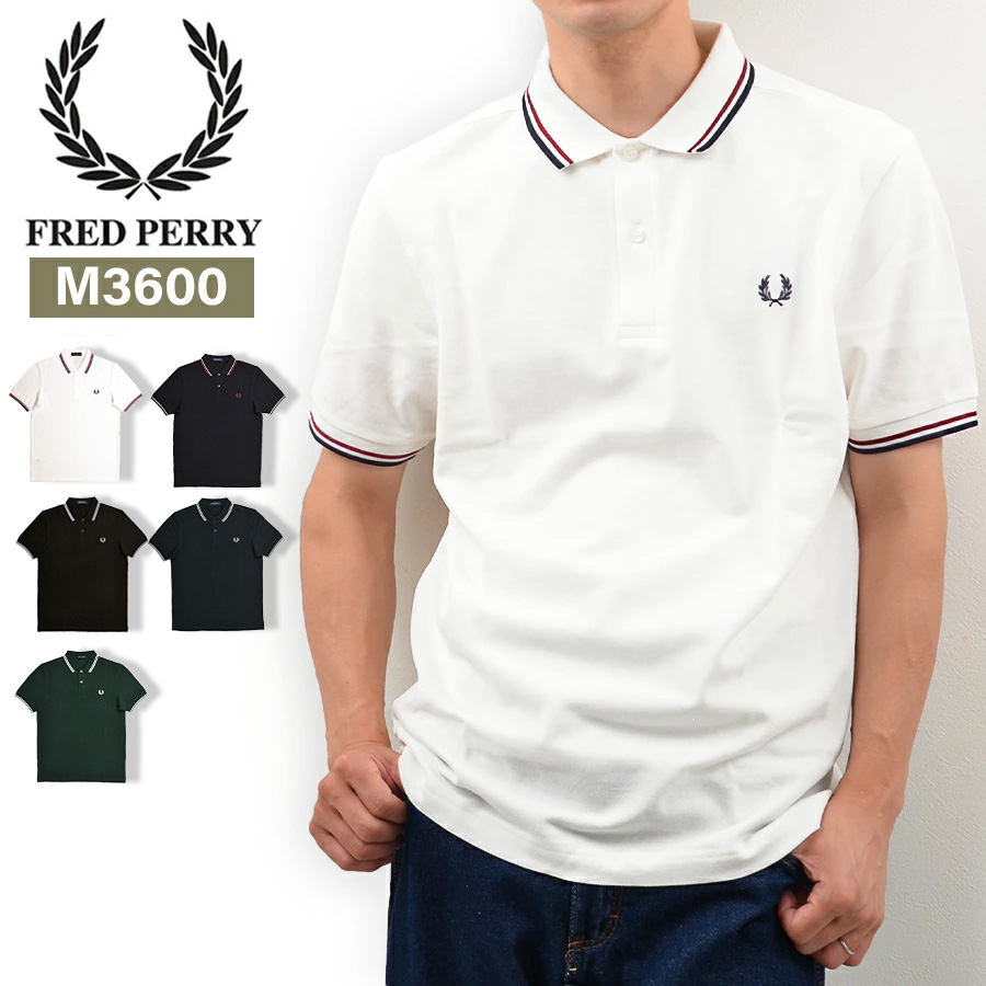 FREDPERRY フレッドペリー ポロシャツ メンズ ブランド 半袖 M3600 ツインチップ シャツ 半袖ポロシャツ | FRED PERRY | 01