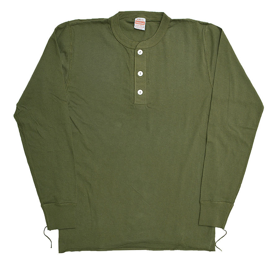 Healthknit ヘルスニット ヘンリーネック 長袖Tシャツ 906L MENS