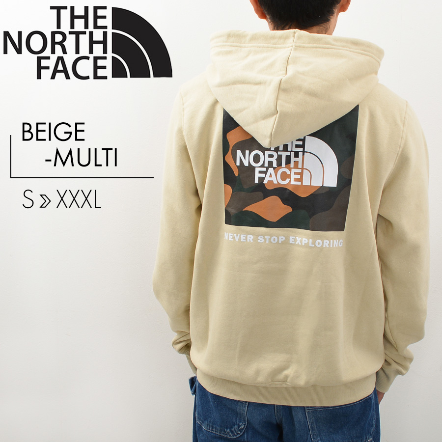 ノースフェイス THE NORTH FACE パーカー メンズ 裏起毛 長袖 バックプリント プルオーバー フーディー NF0A7UNS ボックスロゴ  NSE