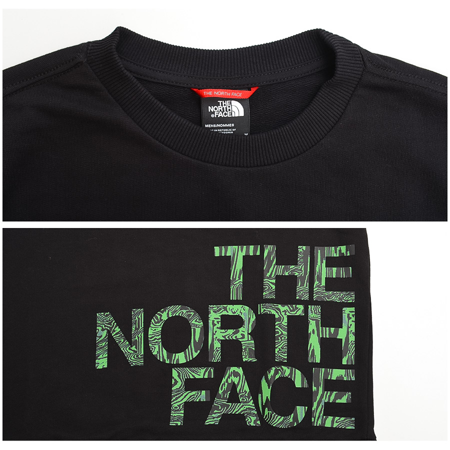 ノースフェイス トレーナー メンズ THE NORTH FACE ロゴ NF0A854A スウェット クルーネック 長袖 TNFBLACK JK3