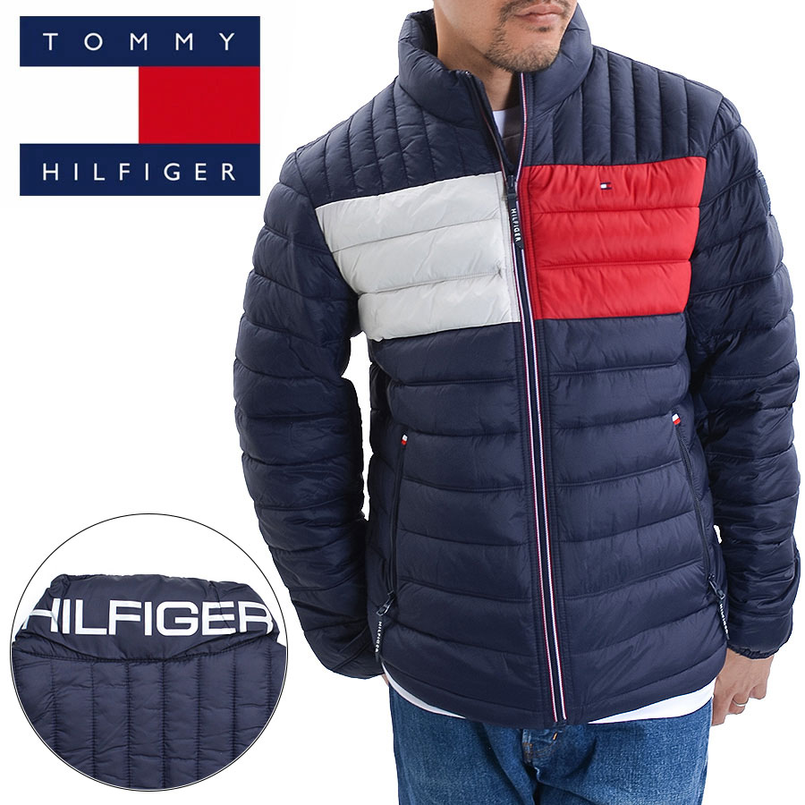 【セール特価】TOMMY HILFIGER トミーヒルフィガー ダウンジャケット メンズ 中綿ジャケット パッカブル NAVY アウター 暖かい 秋冬 150AN796｜gb-int｜02