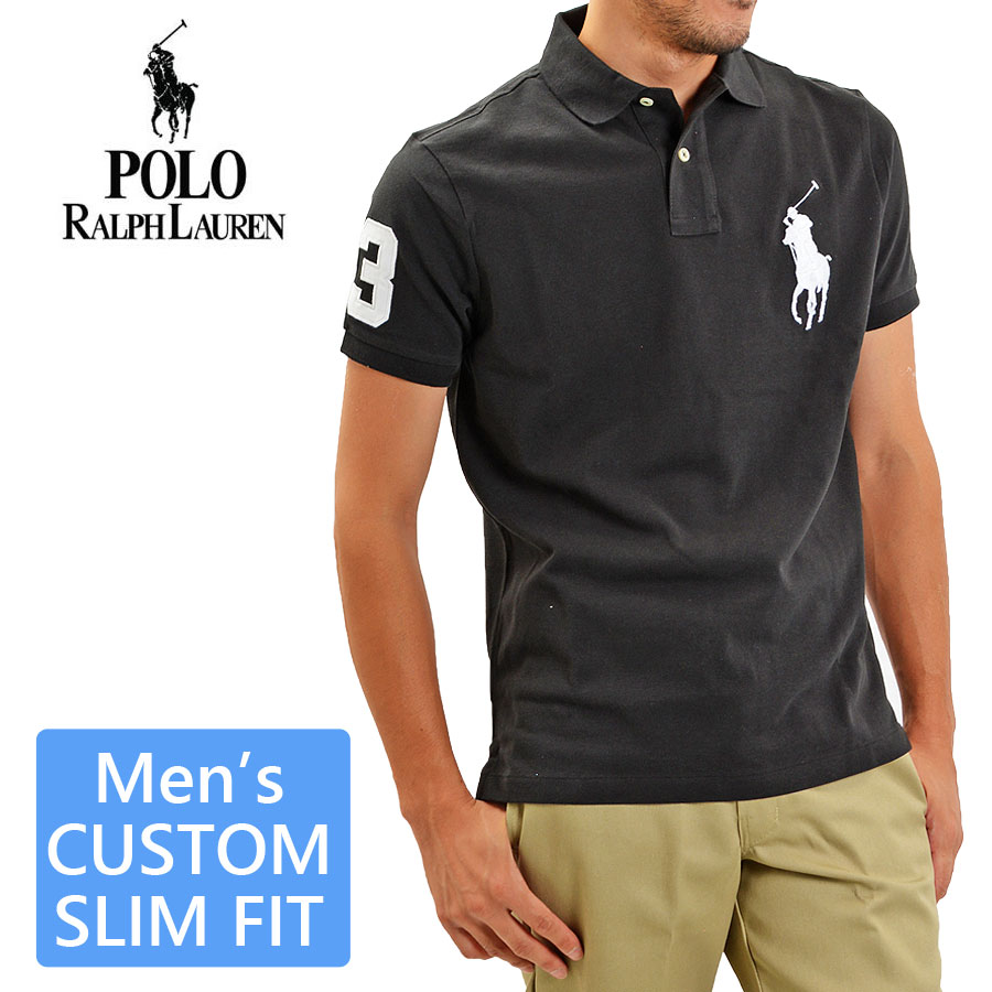 POLO RALPH LAUREN ポロ ラルフローレン 半袖 ポロシャツ メンズ カスタムスリム 688969 ビッグポニー｜gb-int