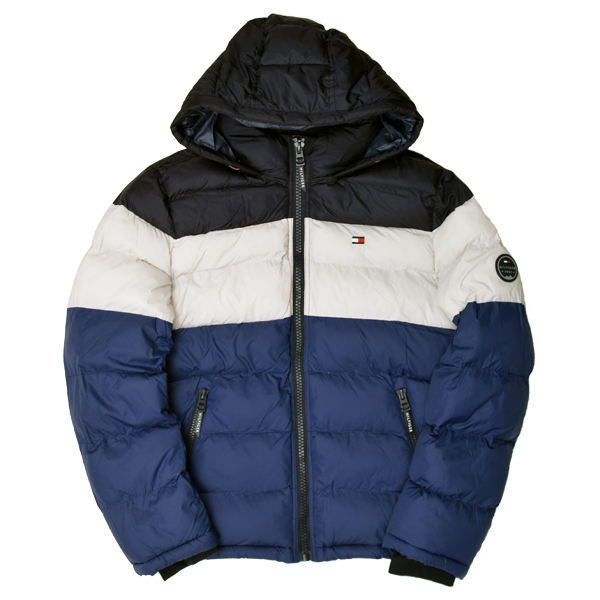 激安お買い上げ トミー ヒルフィガー ダウンジャケット TOMMY HILFIGER メンズ 中綿ジャケット 158AN508 クラシック フード ブルゾン ジャケット 大きいサイズ