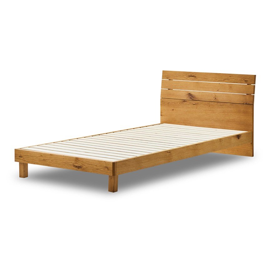 ベッド セミダブルサイズ おしゃれ ベッドフレーム 天然木 ナラ材