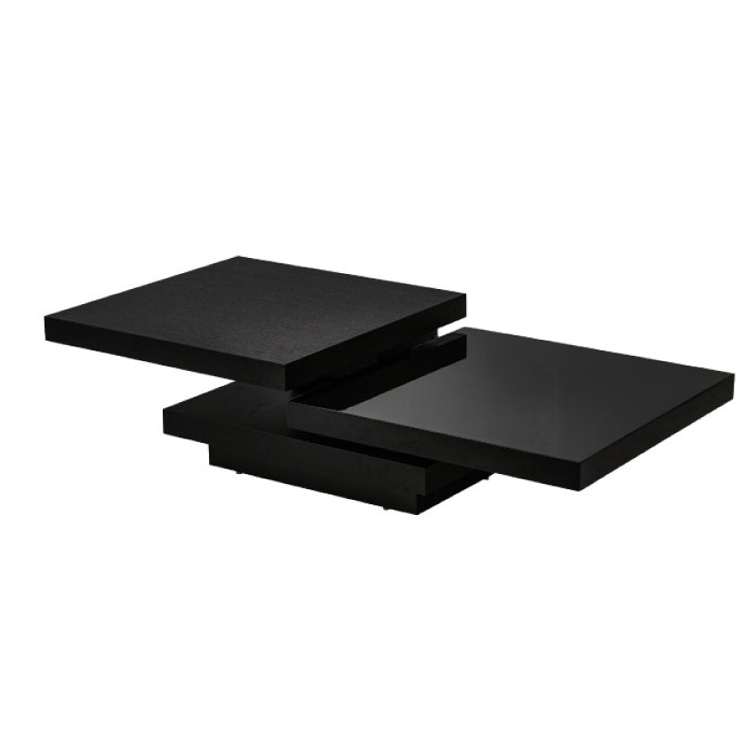 センターテーブル　ブラック トロ センターテーブル 丸型 47cm ブラック(ブラック): リビング