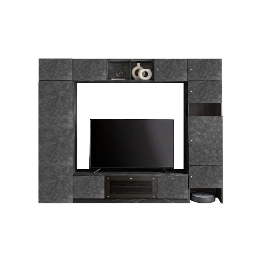 テレビ台 ハイタイプ 壁面収納 幅240cm 国産 日本製 テレビボード