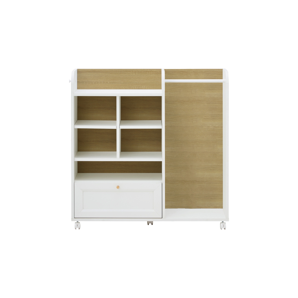ランドセルラック(子供部屋家具/収納棚) 幅68.5cm ホワイト(白) ランドセルラック 幅100cm チェスト 幅59cm キャスター・ハンガー