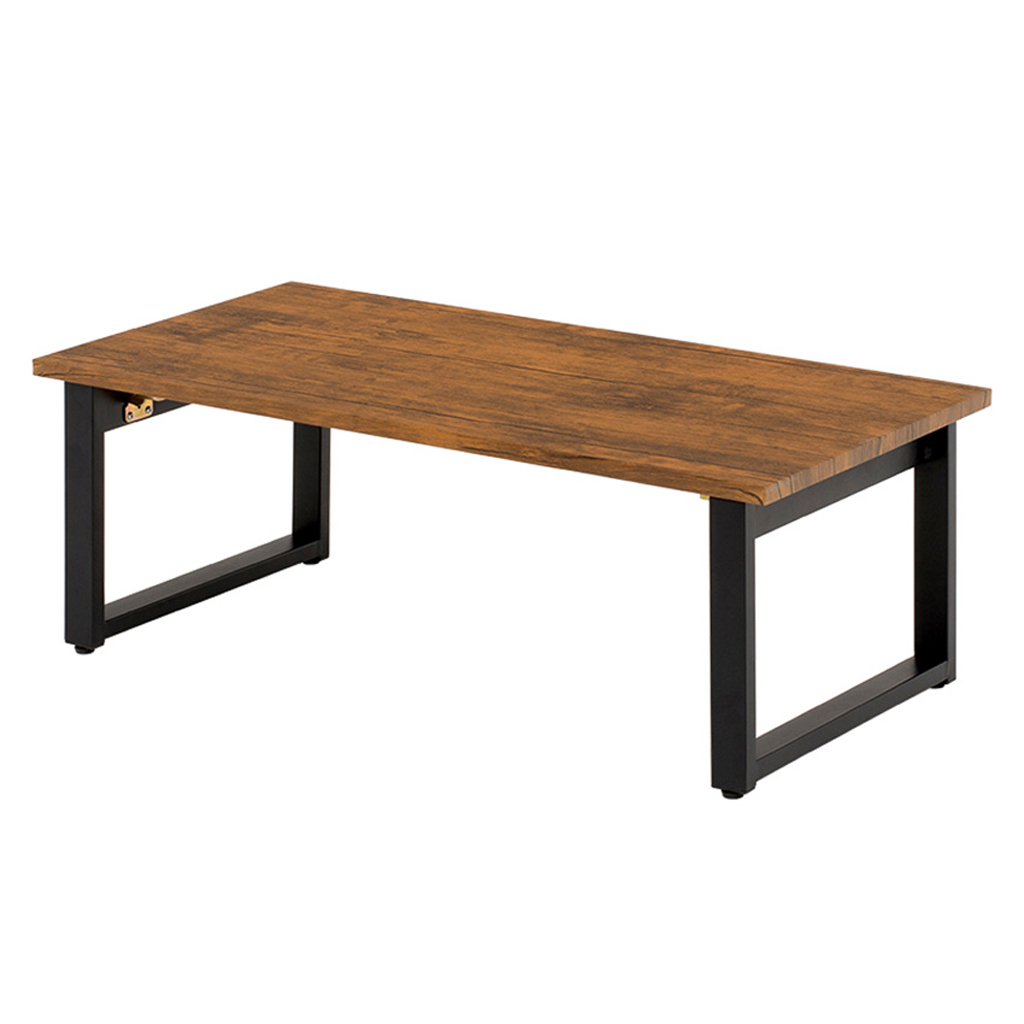 ローテーブル 折りたたみ テーブル センターテーブル 折りたたみ 90×45 90cm 45cm 木 木目調 ヴィンテージ  GB-INTE-1220 | ブランド登録なし | 01