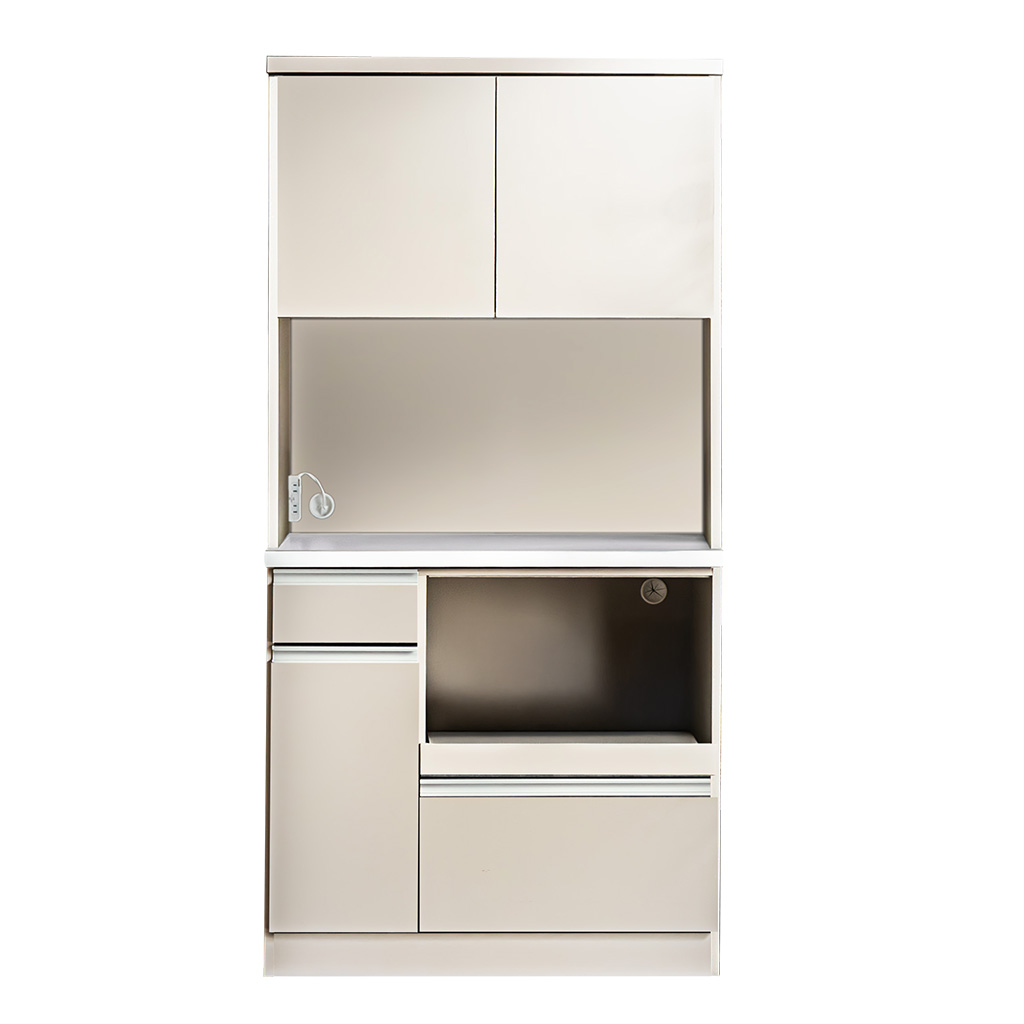【美品】 古賀家具工業キッチンボード 人気のホワイト　48299-1-010 美品】 古賀家具工業キッチンボード 人気のホワイト 48299-1-010