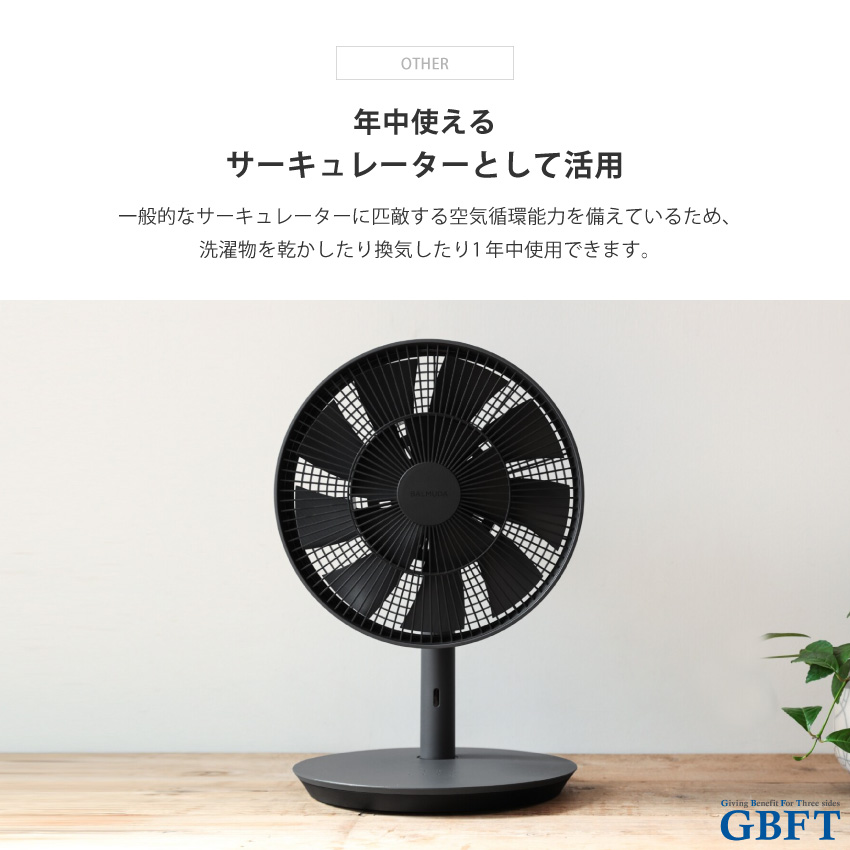 扇風機 The GreenFan ホワイト×グレー EGF-1800-WG 正規品 日本製 EGF 