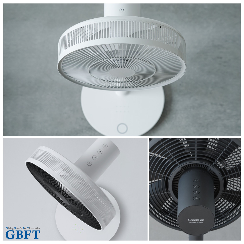 扇風機 The GreenFan ホワイト×グレー EGF-1800-WG 正規品 日本製 EGF 