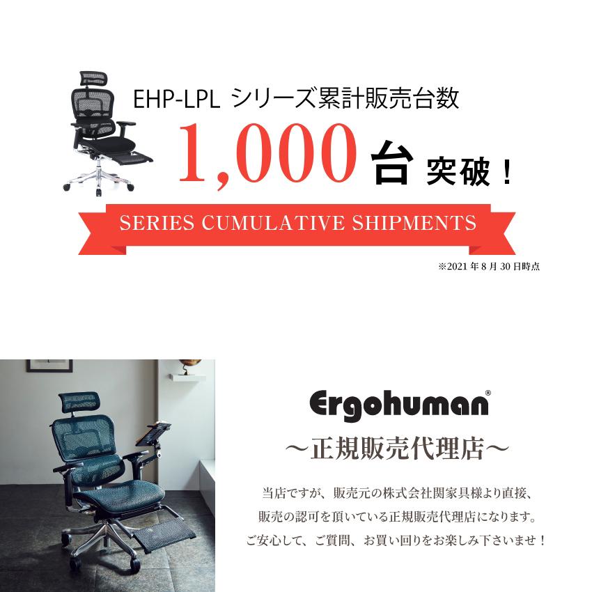 エルゴヒューマン オフィスチェア オットマン内蔵型 Ergohuman PRO EHP
