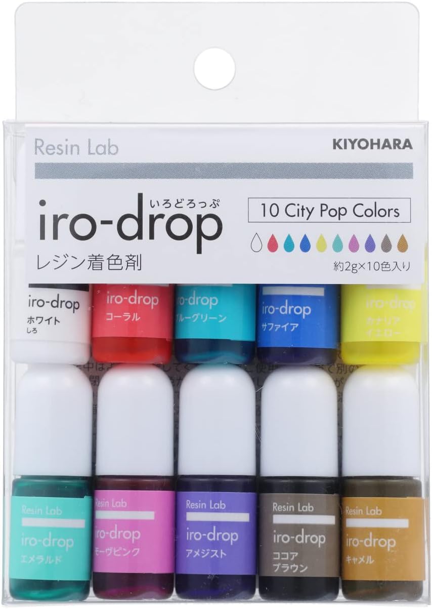 いろどろっぷ10色セット3 KIYOHARA Resin Lab レジンラボ iro-drop いろどろっぷ レジン 着色剤 10色セット シティポップカラー RLID10S-3 爆買い