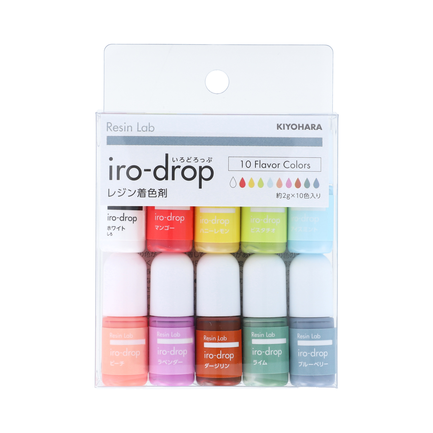 いろどろっぷ10色セット5 KIYOHARA Resin Lab レジンラボ iro-drop いろどろっぷ レジン 着色剤 10色セット シティポップカラー RLID10S-3 爆買い