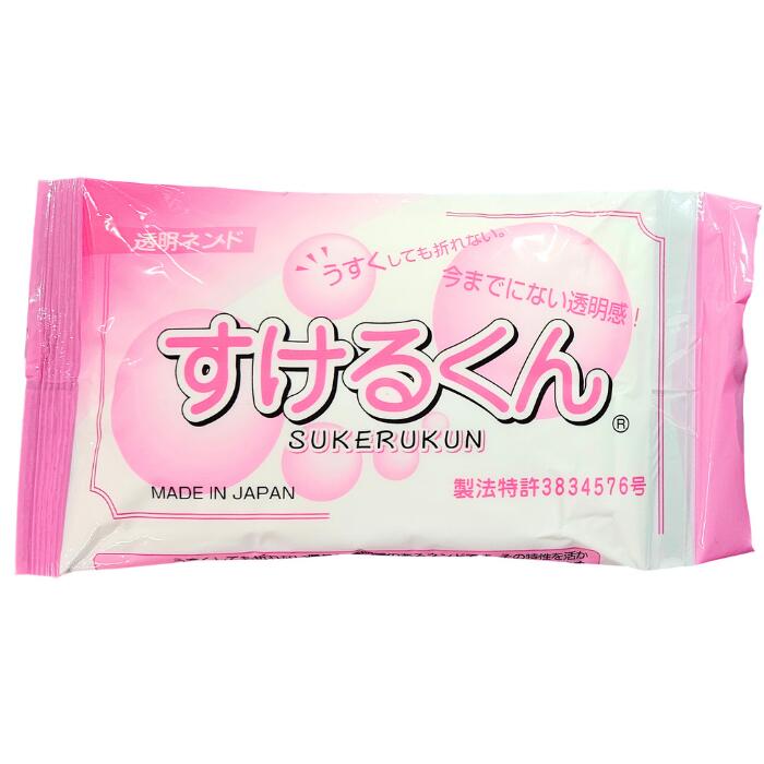 透明ねんど すけるくん 200g アイボン産業 粘土 工作 造形材料 透明粘土 | 
