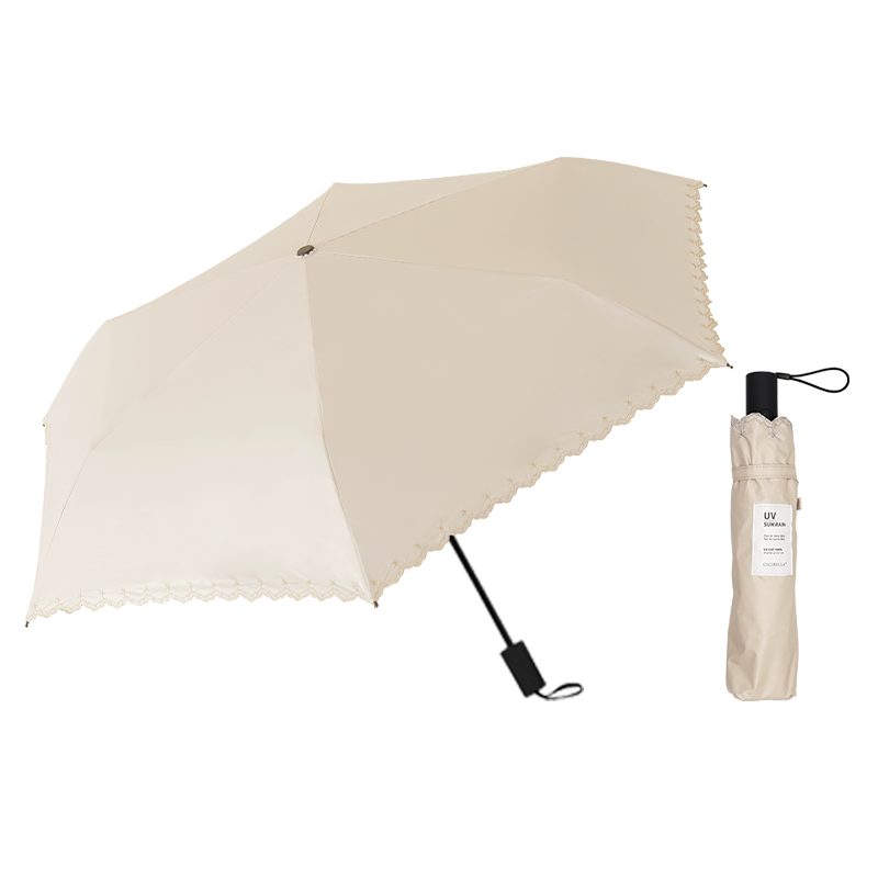 日傘 完全遮光 折りたたみ 傘 軽量 自動開閉 遮光率100% UPF50+ 紫外線カット UVカット 晴雨兼用 丈夫 耐風傘 雨具 ワンタッチ レディース メンズ おしゃれ 軽い | CICIBELLA | 05