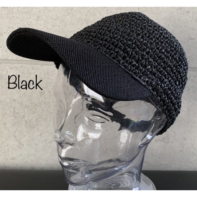 ペーパー 細編み キャップ ストロー CAP ナチュラル 涼しげ