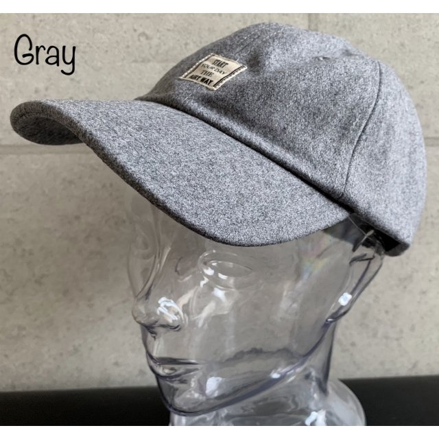 帽子 特価 メルトン キャップ ウール混 サイズ調整 アウトドア UV