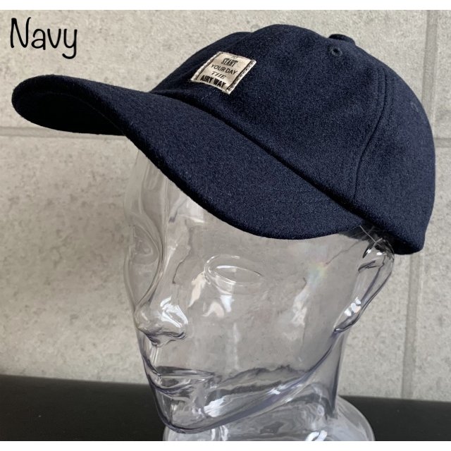 帽子 特価 メルトン キャップ ウール混 サイズ調整 アウトドア UV