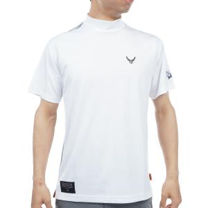 アヴィレックス ゴルフ AVIREX GOLF ロゴ刺繍 半袖モックネックシャツ