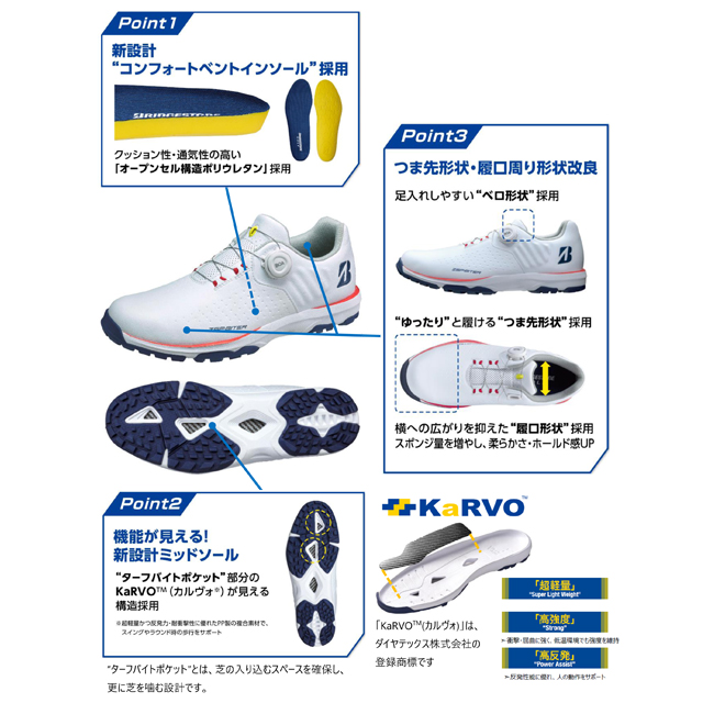 期間限定大特価 ブリヂストンゴルフ　ゴルフシューズ　2023年モデル25.0cm ゴルフギア一覧 | BRIDGESTONE GOLF -ブリヂストンゴルフ-