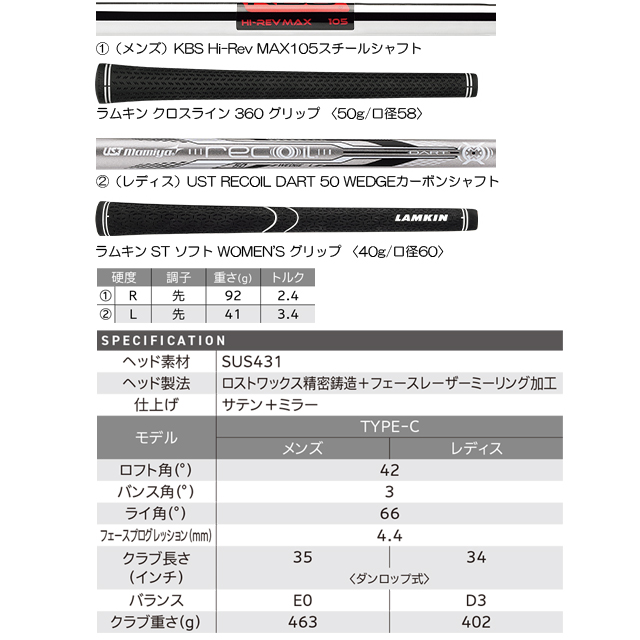 【送料無料】【日本正規品】クリーブランド Cleveland スマートソール SMART SOLE FULL-FACE TYPE-C  メンズ KBS Hi-Rev MAX105スチールシャフト | Cleveland Golf | 02
