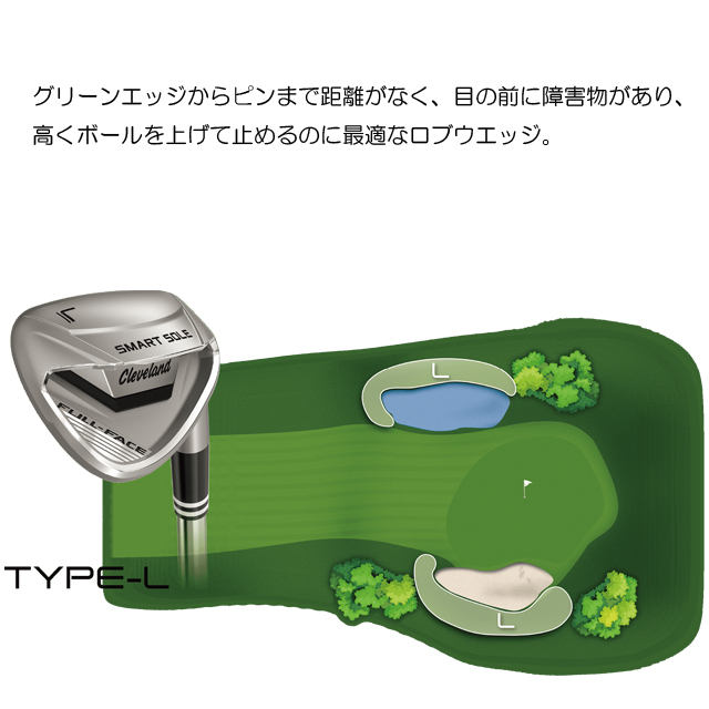 【送料無料】【日本正規品】クリーブランド Cleveland スマートソール SMART SOLE FULL-FACE TYPE-L  メンズ KBS Hi-Rev MAX105スチールシャフト | Cleveland Golf | 01