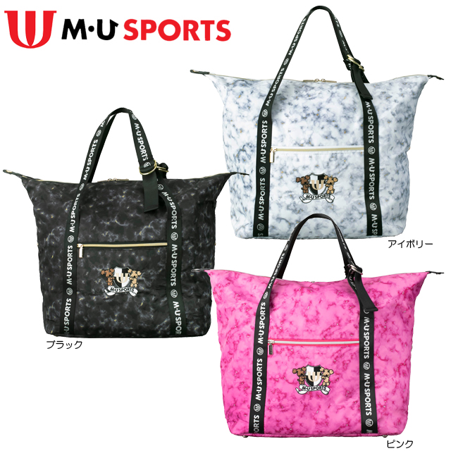 【送料無料】 MU SPORTS 大理石柄 ボストンバッグ 703H1204