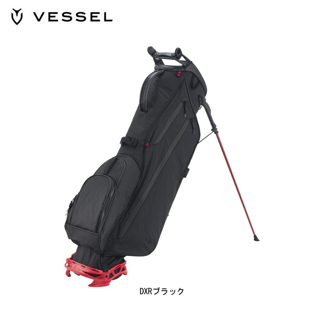 超美品 VESSEL ベゼル VLS LUX スタンドキャディーバッグ ブラック VESSEL（スポーツ） VESSEL ベゼル Carbon Lux Stand カーボン