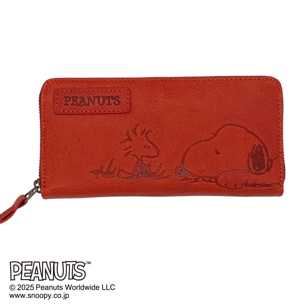 PEANUTS ピーナッツ 73053 スヌーピー ラウンドファスナー 長財布