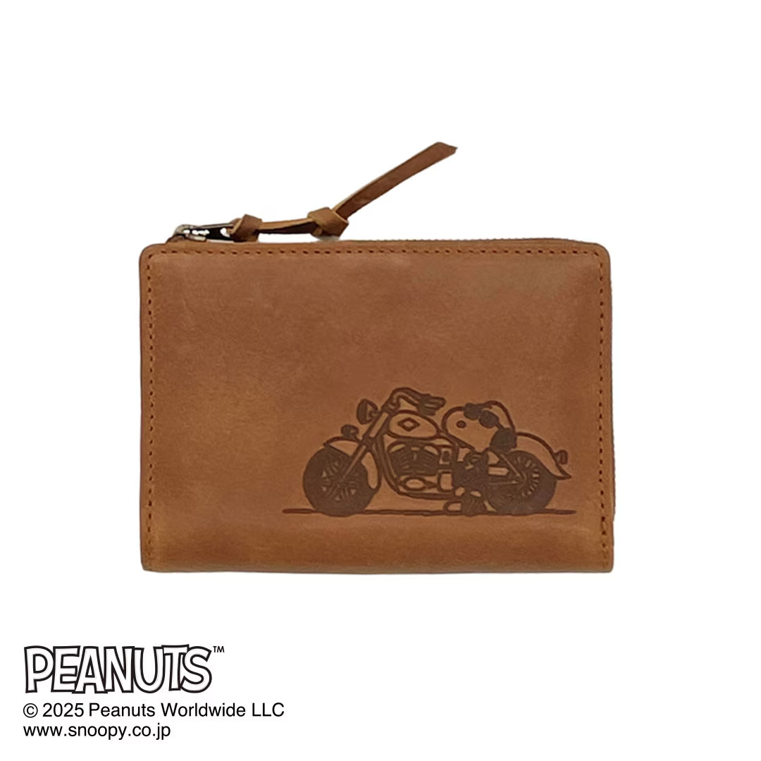 PEANUTS ピーナッツ 73320 スヌーピー JOE COOL 二つ折り財布 ミドル
