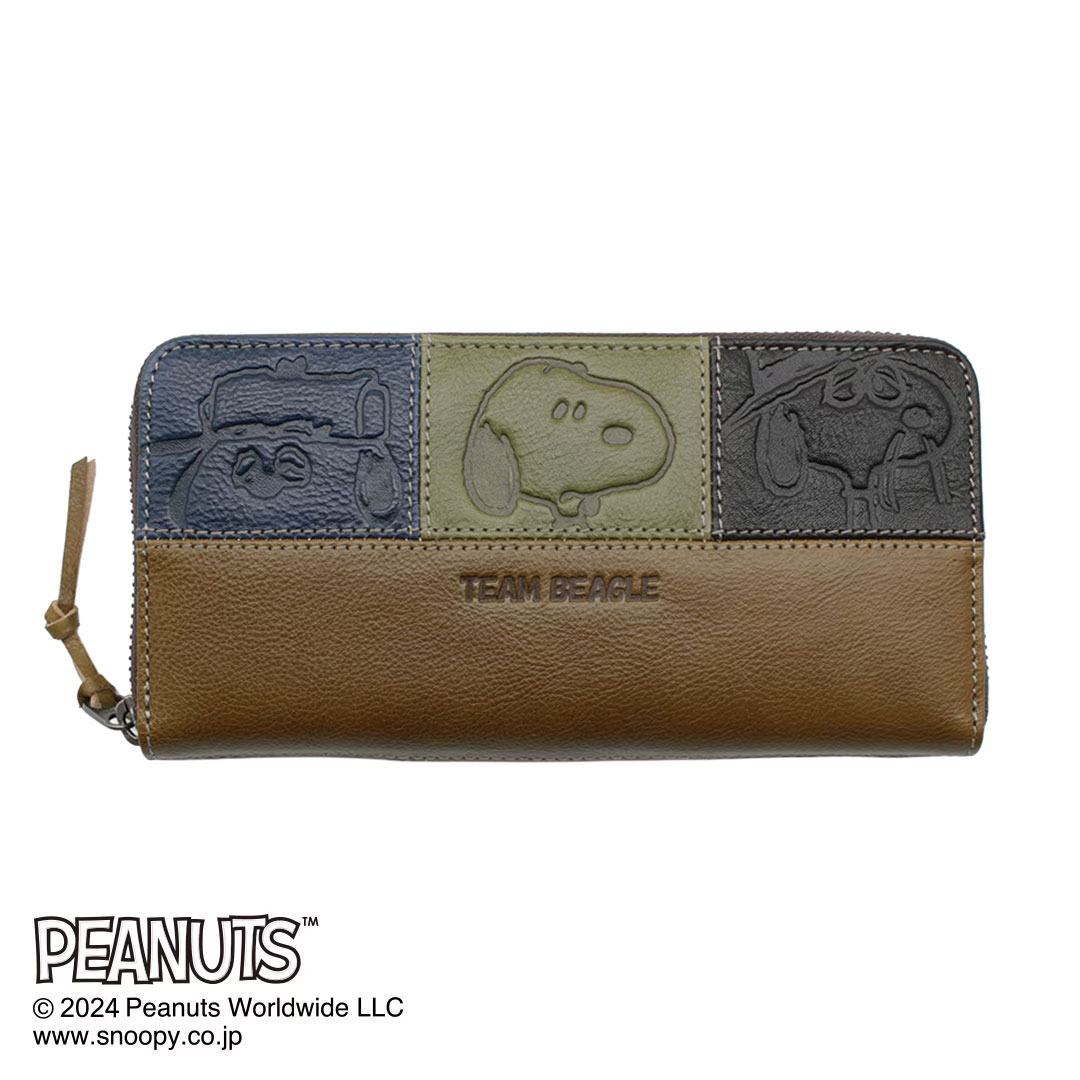 PEANUTS ピーナッツ 73440 スヌーピー TEAM BEAGLE ラウンドファスナー