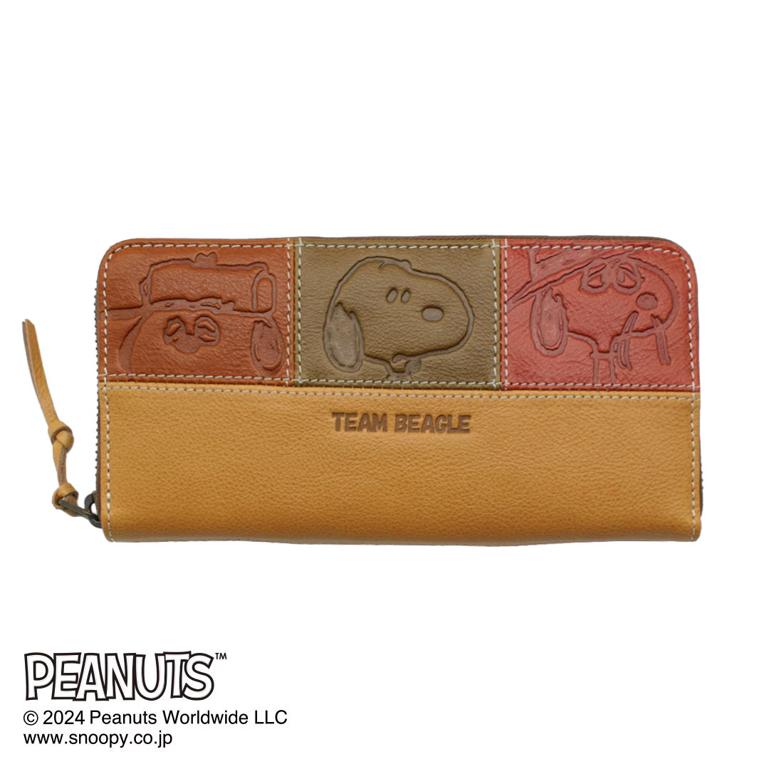 PEANUTS ピーナッツ 73440 スヌーピー TEAM BEAGLE ラウンドファスナー